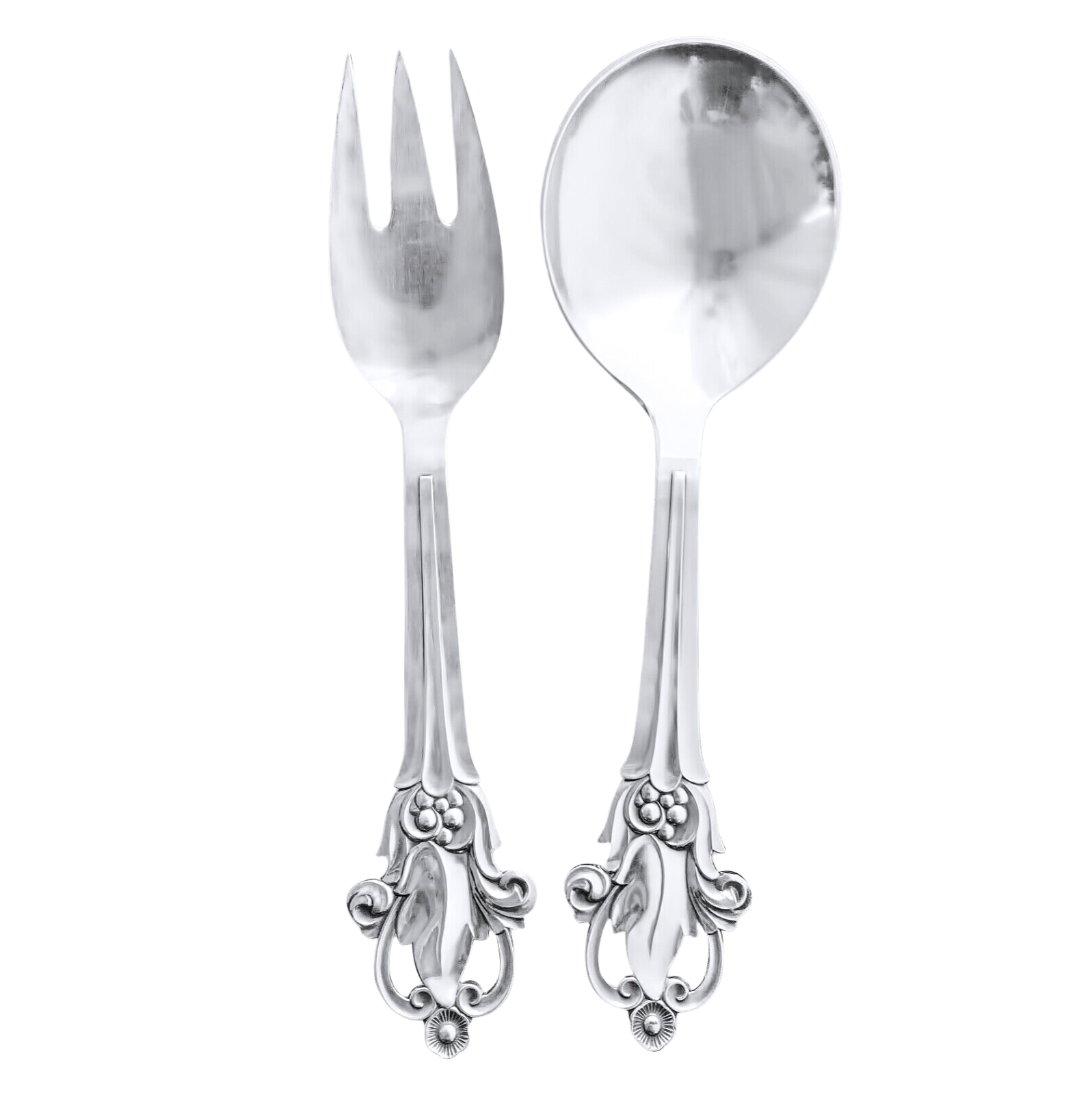 Louis XV (Sterling, 1891) Solid Asparagus Server by Whiting Manf Co