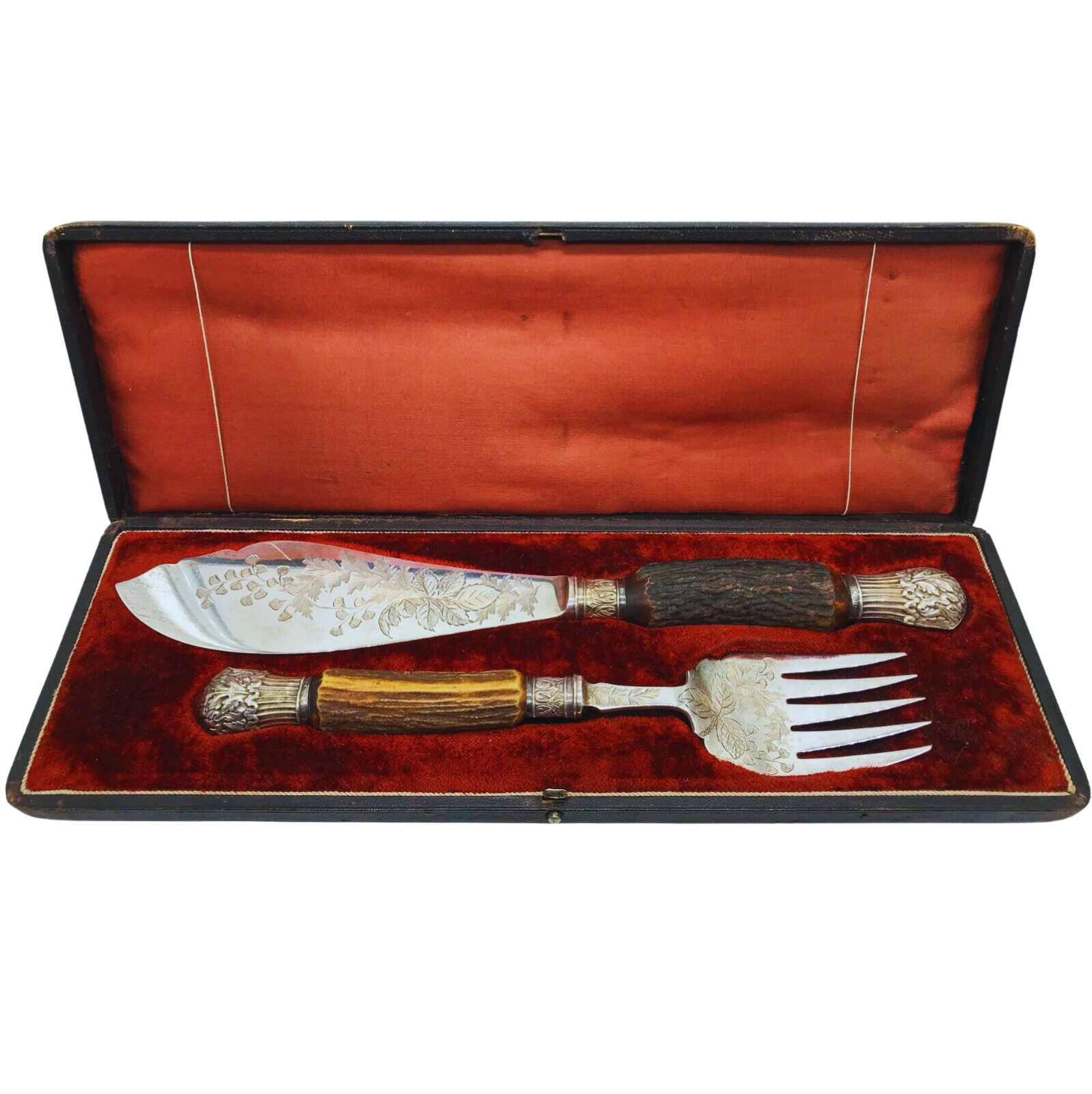 Antelope Antler Wood Serving Utensils Set – mrs.mandolin